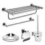 Modern Bathroom Accessories Bathroom Shelf Towel Bar Stainless Steel Bathroom Accessory Set