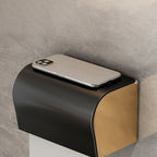 Modernism Bathroom Accessories Hardware Set Black & Gold Bathroom Shelf/Towel Bar