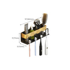 Modernism Bathroom Accessories Hardware Set Black & Gold Bathroom Shelf/Towel Bar