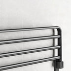 Black Aluminum Bathroom Accessory Set Modern Bathroom Shelf / Towel Bar & Paper Holder