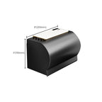 Black Aluminum Bathroom Accessory Set Modern Bathroom Shelf / Towel Bar & Paper Holder