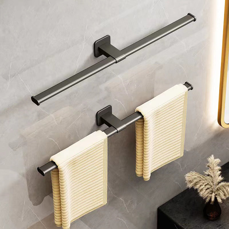 Contemporary Aluminum Bathroom Accessories Set Towel Rail Bathroom Accessories