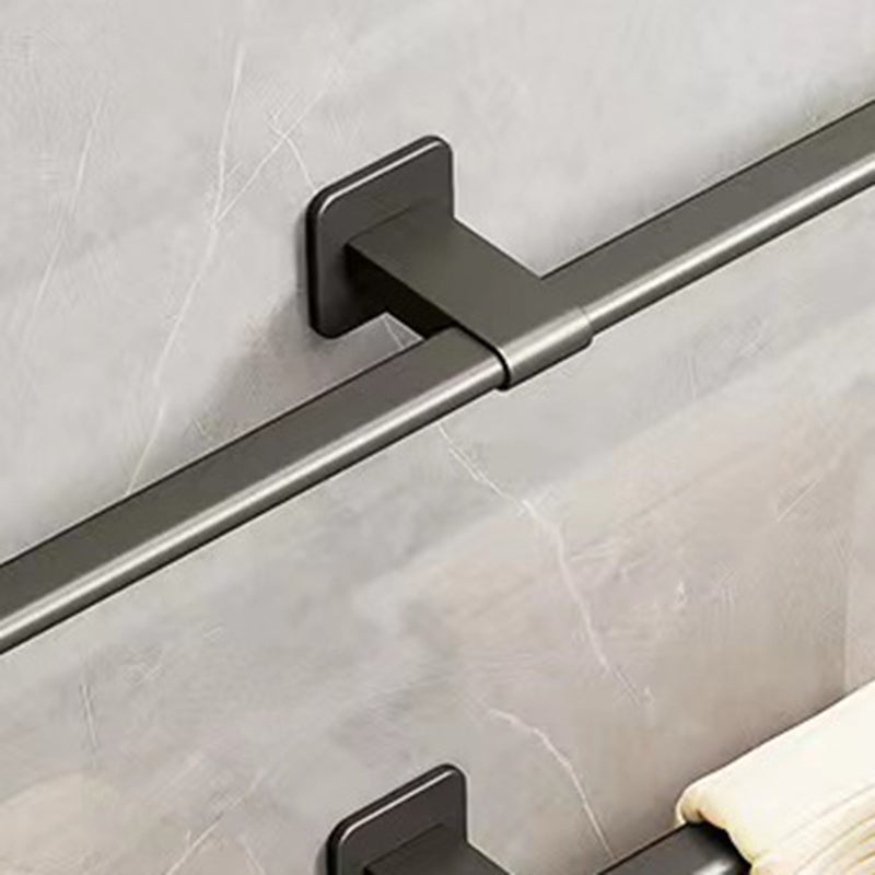 Contemporary Aluminum Bathroom Accessories Set Towel Rail Bathroom Accessories