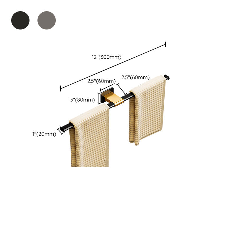 Contemporary Aluminum Bathroom Accessories Set Towel Rail Bathroom Accessories