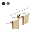 Contemporary Aluminum Bathroom Accessories Set Towel Rail Bathroom Accessories