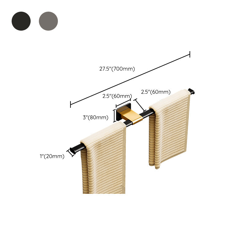 Contemporary Aluminum Bathroom Accessories Set Towel Rail Bathroom Accessories