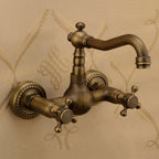 Traditional Wall-Mounted Copper Clawfoot Bathtub Faucet Trim Low Arc Clawfoot Bathtub Faucet
