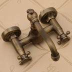 Traditional Wall-Mounted Copper Clawfoot Bathtub Faucet Trim Low Arc Clawfoot Bathtub Faucet