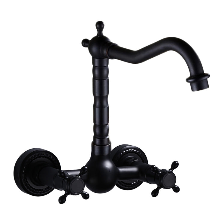 Traditional Wall Mounted Metal Bathtub Filler Low Arc Waterfall Bathroom Faucet