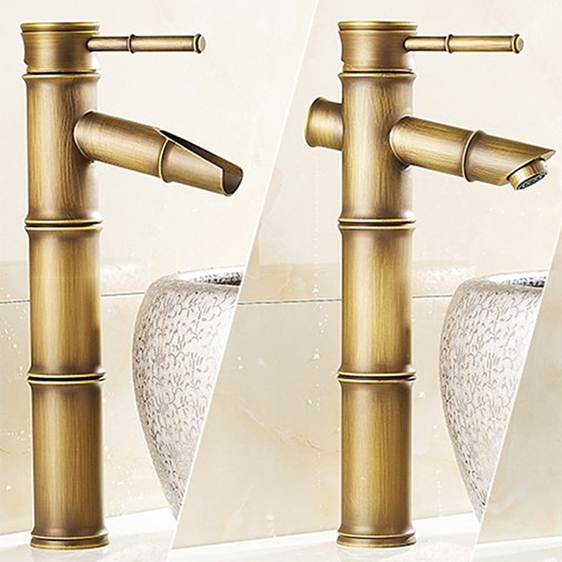 A hole water tap country sink bathroom faucet with single lever handle
