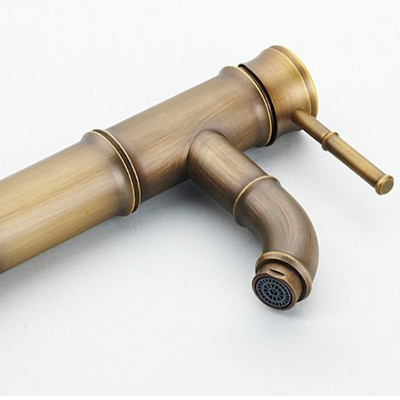 A hole water tap country sink bathroom faucet with single lever handle