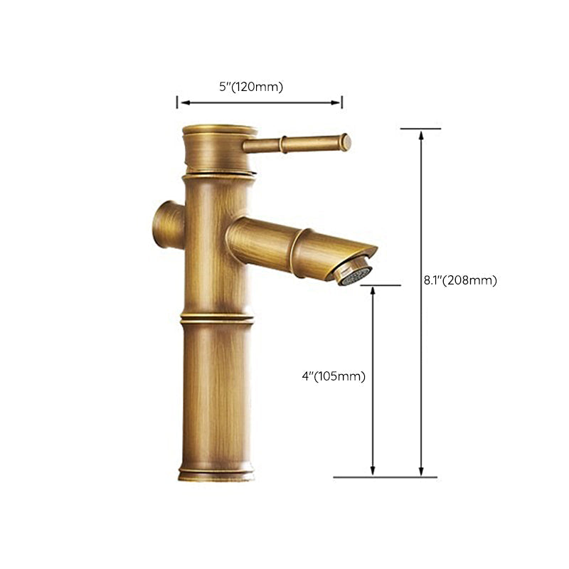 A hole water tap country sink bathroom faucet with single lever handle
