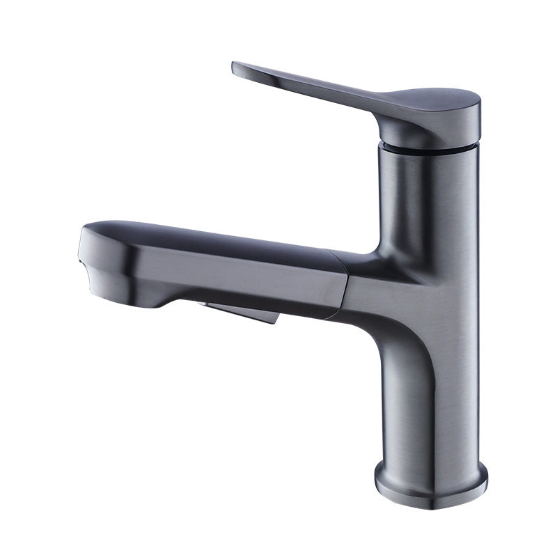 Vessel Sink Faucet Modern Pull-Out Bathroom Faucet with One Lever Handle
