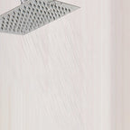 Contemporary Shower Combo Fixed Shower Head Stainless Steel Wall Mount Square Shower Head