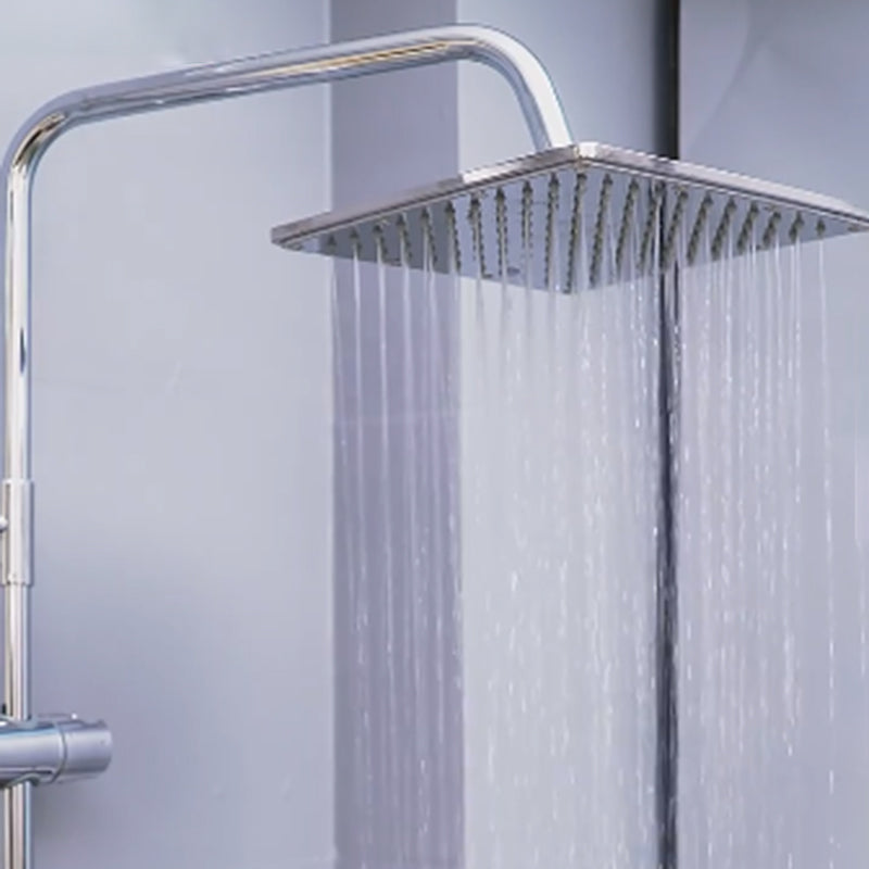 Contemporary Showerhead Combination Dual Showerhead Stainless Steel Wall-Mounted Showerhead