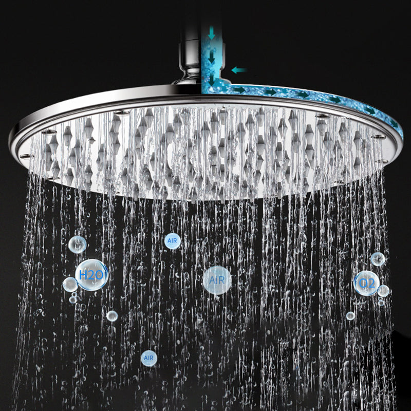 Contemporary Showerhead Combination Dual Showerhead Stainless Steel Wall-Mounted Showerhead