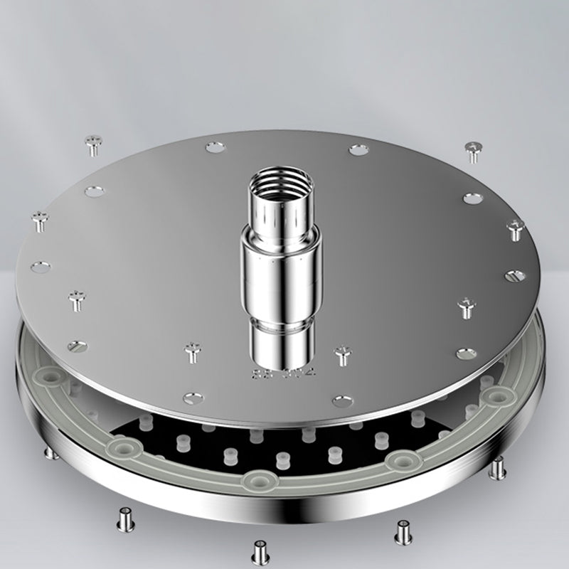 Contemporary Showerhead Combination Dual Showerhead Stainless Steel Wall-Mounted Showerhead