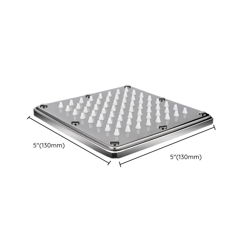 Contemporary Showerhead Combination Dual Showerhead Stainless Steel Wall-Mounted Showerhead