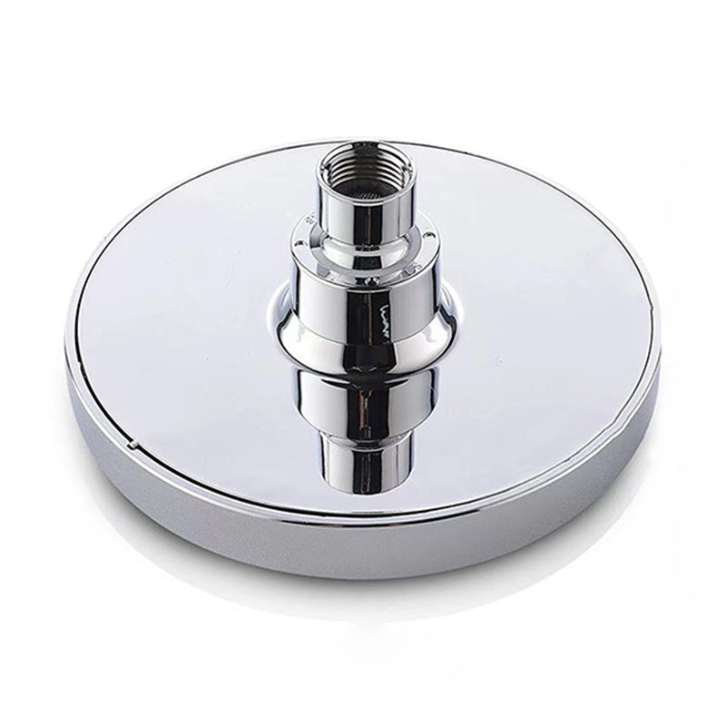 Contemporary Shower Combination Fixed Shower Head Stainless Steel Wall Mounted Round Shower Head