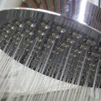 Contemporary Shower Combination Fixed Shower Head Stainless Steel Wall Mounted Round Shower Head