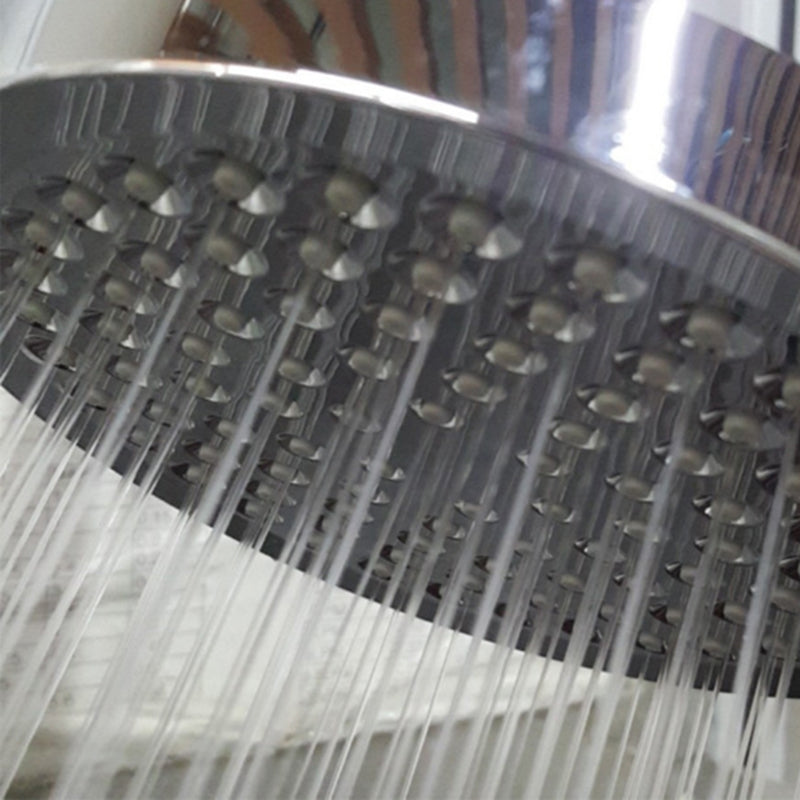 Contemporary Shower Combination Fixed Shower Head Stainless Steel Wall Mounted Round Shower Head