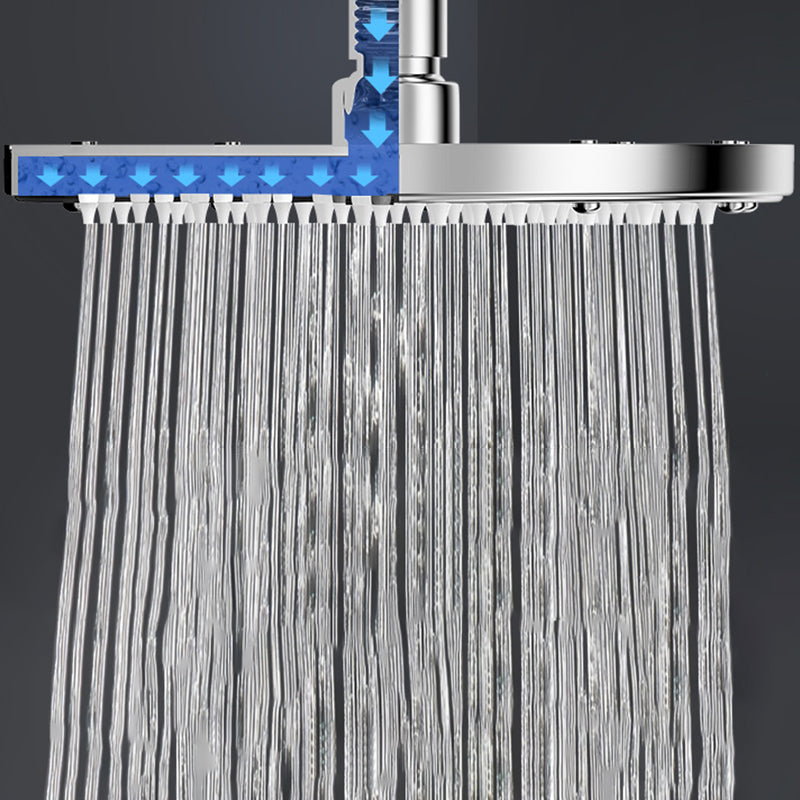Contemporary Shower Head Combination Polished Stainless Steel Ceiling Mounted Shower Head