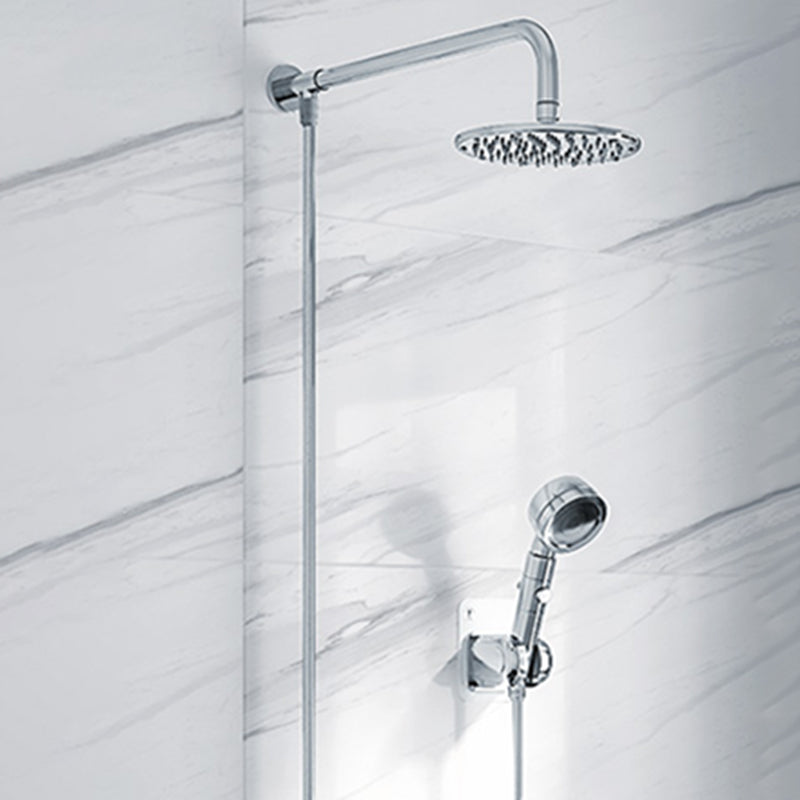 Contemporary Shower Head Combination Polished Stainless Steel Ceiling Mounted Shower Head