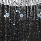 Contemporary Shower Head Combination Polished Stainless Steel Ceiling Mounted Shower Head