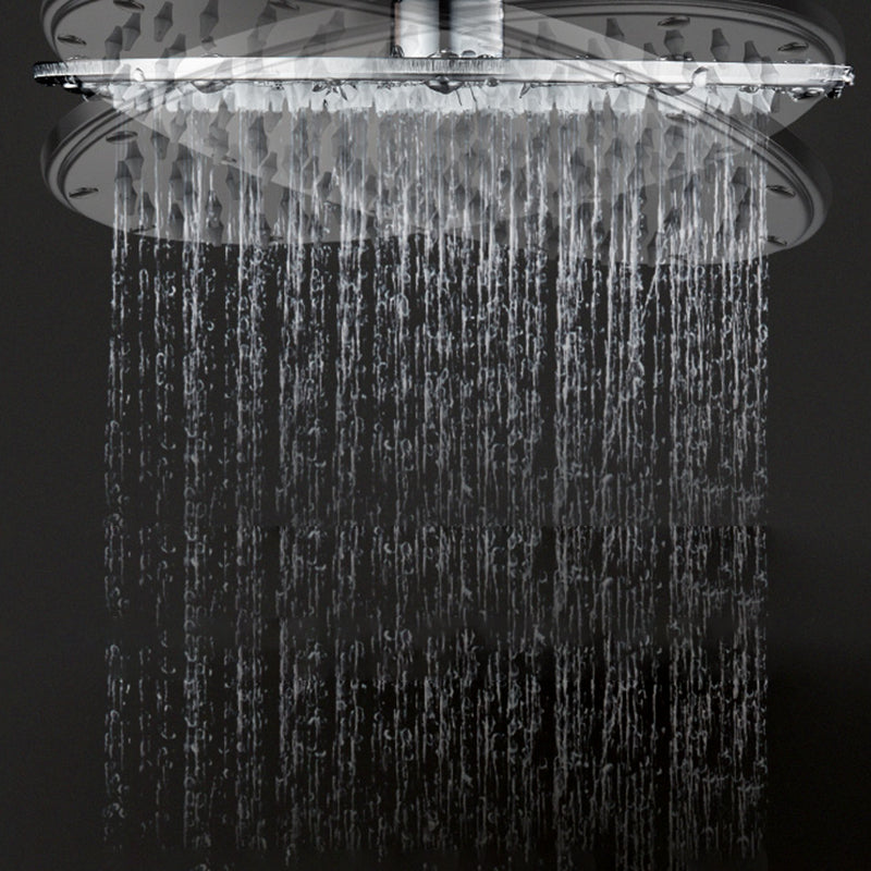 Contemporary Shower Head Combination Polished Stainless Steel Ceiling Mounted Shower Head