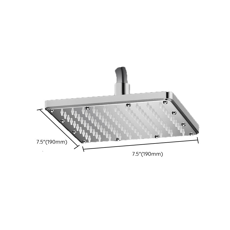 Contemporary Shower Head Combination Polished Stainless Steel Ceiling Mounted Shower Head