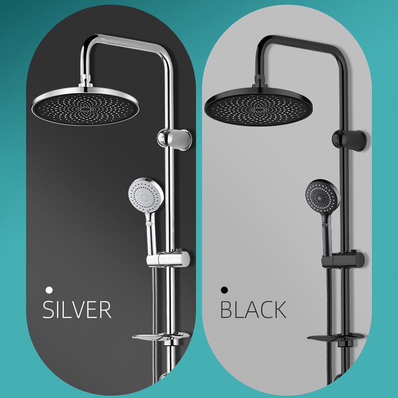 Contemporary Showerhead Combination Rainfall Chrome Wall Mount Showerhead