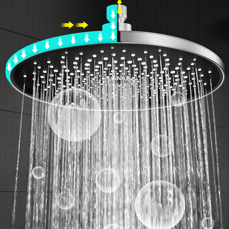 Contemporary Showerhead Combination Rainfall Chrome Wall Mount Showerhead