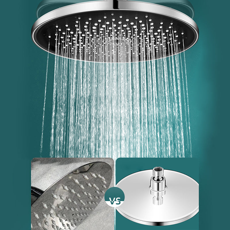 Contemporary Showerhead Combination Rainfall Chrome Wall Mount Showerhead