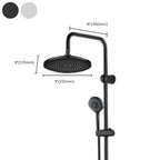 Contemporary Showerhead Combination Rainfall Chrome Wall Mount Showerhead