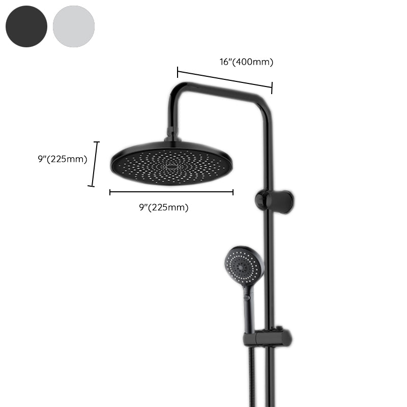 Contemporary Showerhead Combination Rainfall Chrome Wall Mount Showerhead