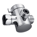 Contemporary Shower Combination Double Shower Head Chrome Wall Mounted Round Shower Head
