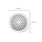 Contemporary Shower Combination Double Shower Head Chrome Wall Mount Round Shower Head