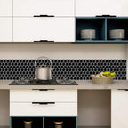 Hexagonal Peel & Stick Tile Stain-Resistant Plastic Peel & Stick Tile for Shower