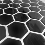 Hexagonal Peel & Stick Tile Stain-Resistant Plastic Peel & Stick Tile for Shower