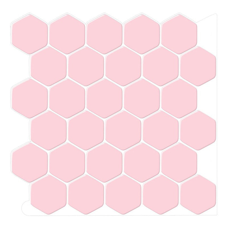 Self-adhesive tiles Solid Color Hexagonal Scratch-resistant Self-adhesive tiles