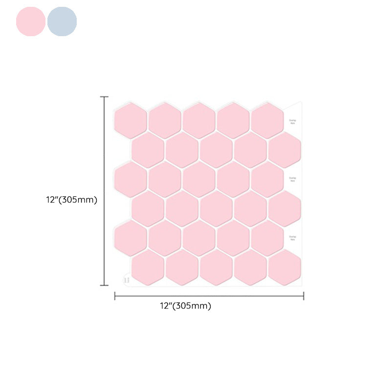 Self-adhesive tiles Solid Color Hexagonal Scratch-resistant Self-adhesive tiles
