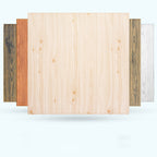 Modern Wood Paneling Smooth Wall Indoor Wood Planks Set of 2