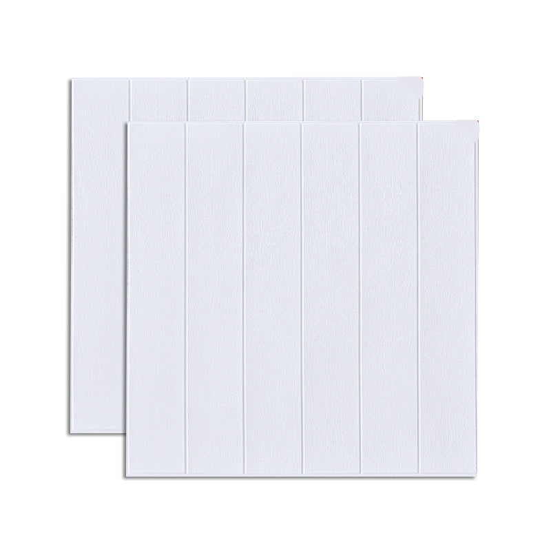 Modern Wood Paneling Smooth Wall Indoor Wood Planks Set of 2
