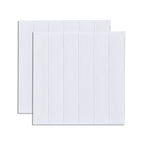 Modern Wood Paneling Smooth Wall Indoor Wood Planks Set of 2