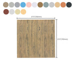 Modern Wood Paneling Smooth Wall Indoor Wood Planks Set of 2