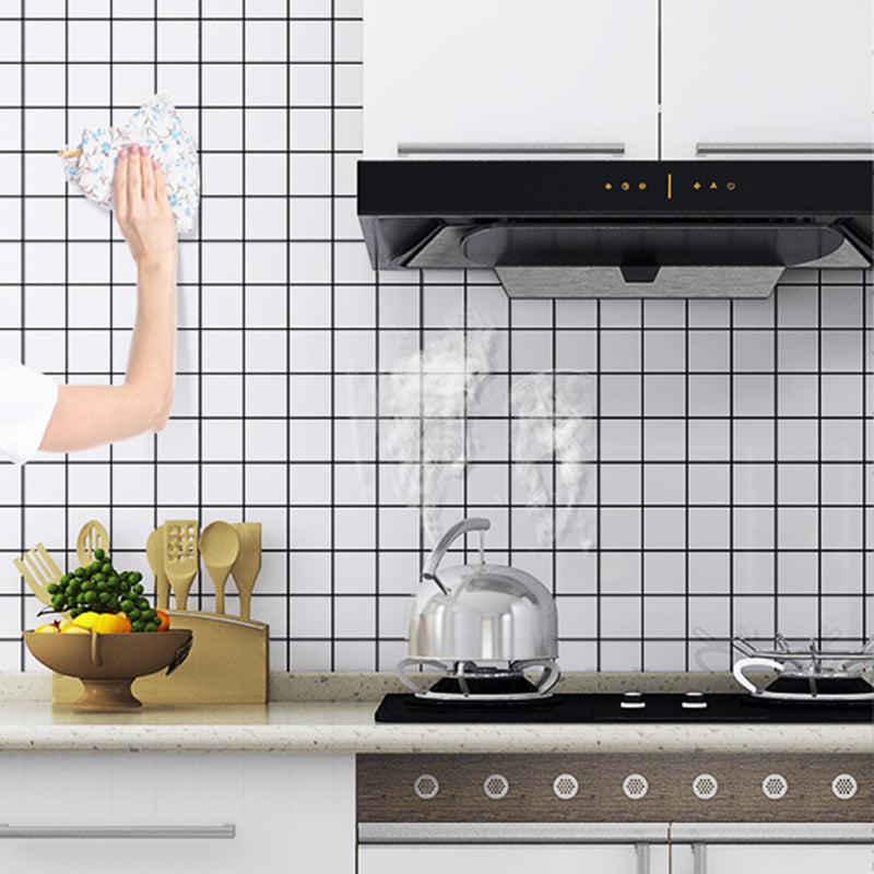 Single Tile Remove and Stick Back Wall Contemporary Kitchen Paper