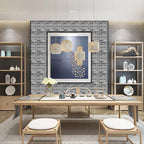Industrial Wall Panel 3D Brick Bathroom Living Room Wall Panels Set of 5