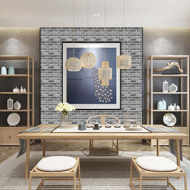 Industrial Wall Panel 3D Brick Bathroom Living Room Wall Panels Set of 5