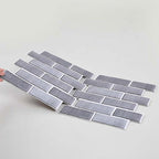 Industrial Wall Panel 3D Brick Bathroom Living Room Wall Panels Set of 5