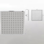 Contemporary Shower Combination Fixed Shower Head Chrome Ceiling Mounted Shower Head